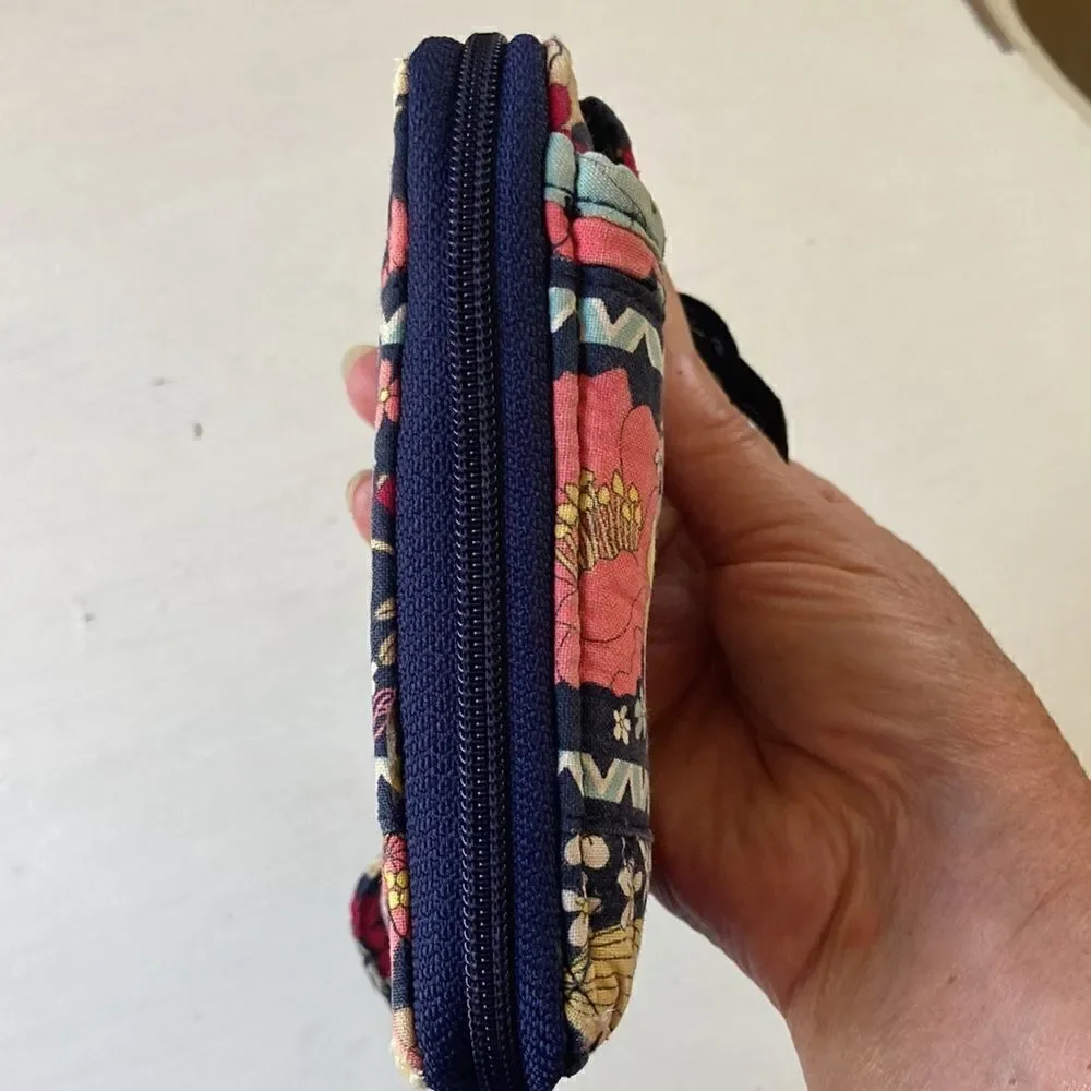 Vera Bradley Floral Happy Trail Carry It All Wristlet